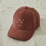 Personalised Zodiac Cord Cap in Rust