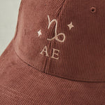 Personalised Zodiac Cord Cap in Rust