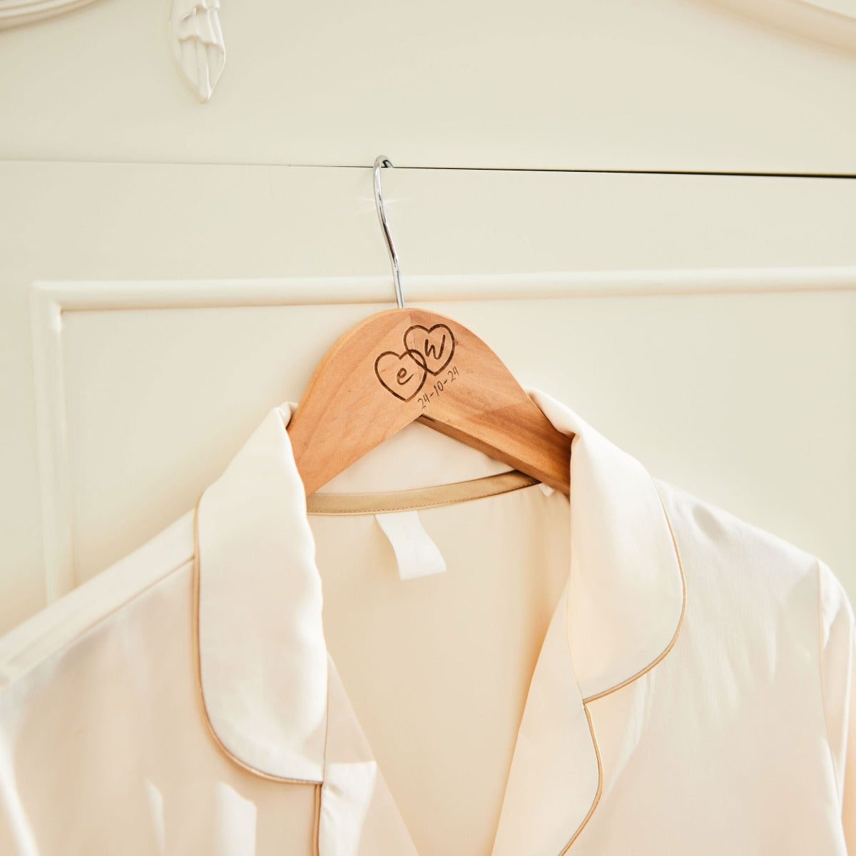 Personalised Couple Heart Wooden Hanger