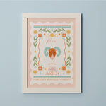 Personalised Zodiac Sign Framed Wall Print 