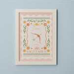 Personalised Zodiac Sign Framed Wall Print 