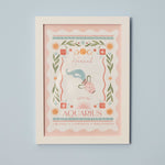 Personalised Zodiac Sign Framed Wall Print 
