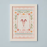 Personalised Zodiac Sign Framed Wall Print 