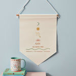 Personalised Canvas Zodiac Sign Wall Hanging by Made Yours