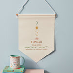 Personalised Canvas Zodiac Sign Wall Hanging by Made Yours