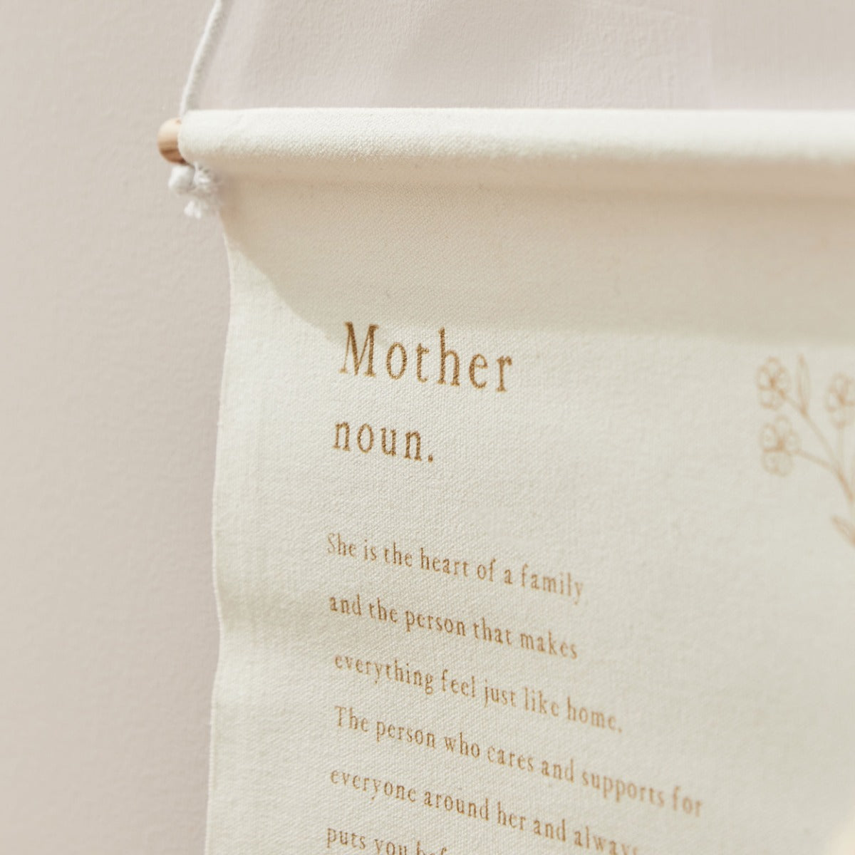 Personalised Mother Meaning Wall Hanging 