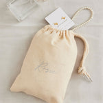 Personalised Script Font Drawstring Gift Bag 