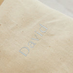 Personalised Modern Font Drawstring Gift Bag 