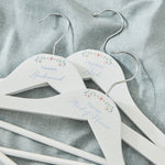 Personalised Wildflower Wedding Wooden Coat Hanger
