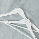 Personalised Wildflower Wedding Children's Wooden Coat Hanger