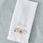 Personalised Wildflower Napkin with Name