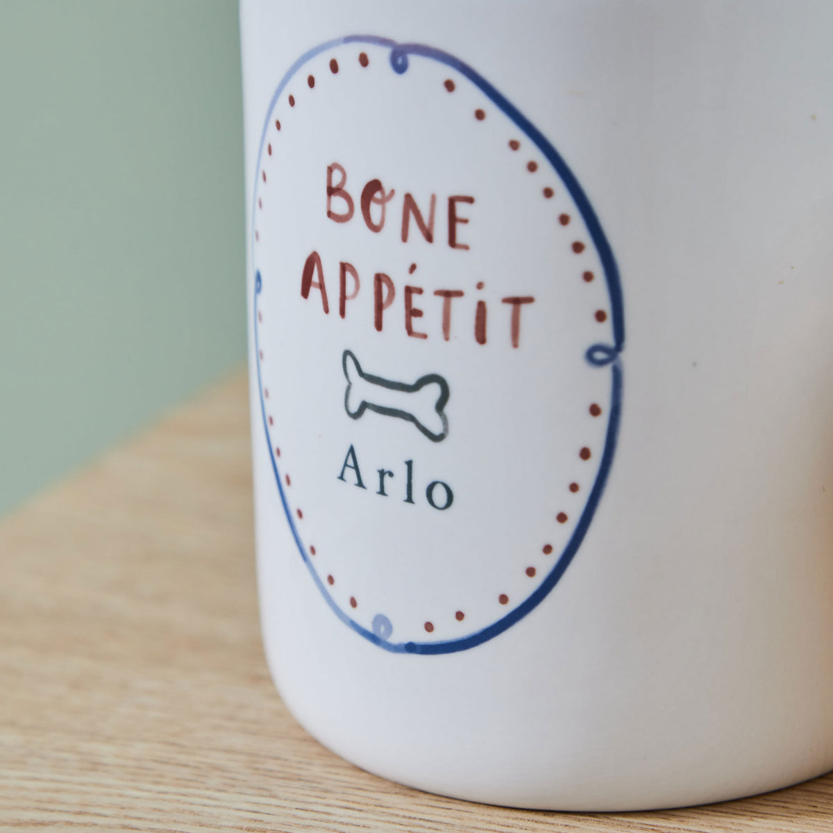 Personalised Bone Appétit Pet Treat Jar
