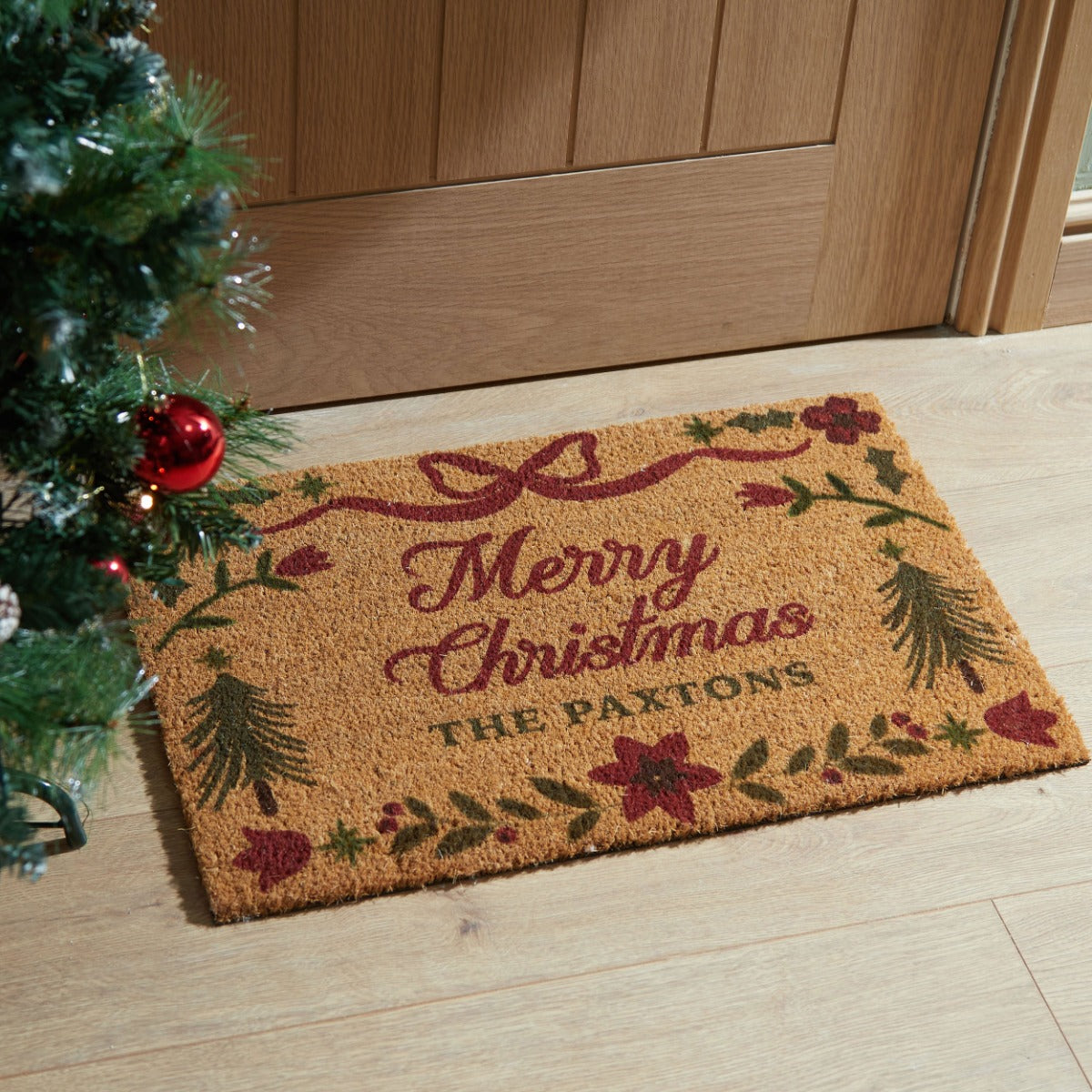 Personalised Merry Christmas Doormat