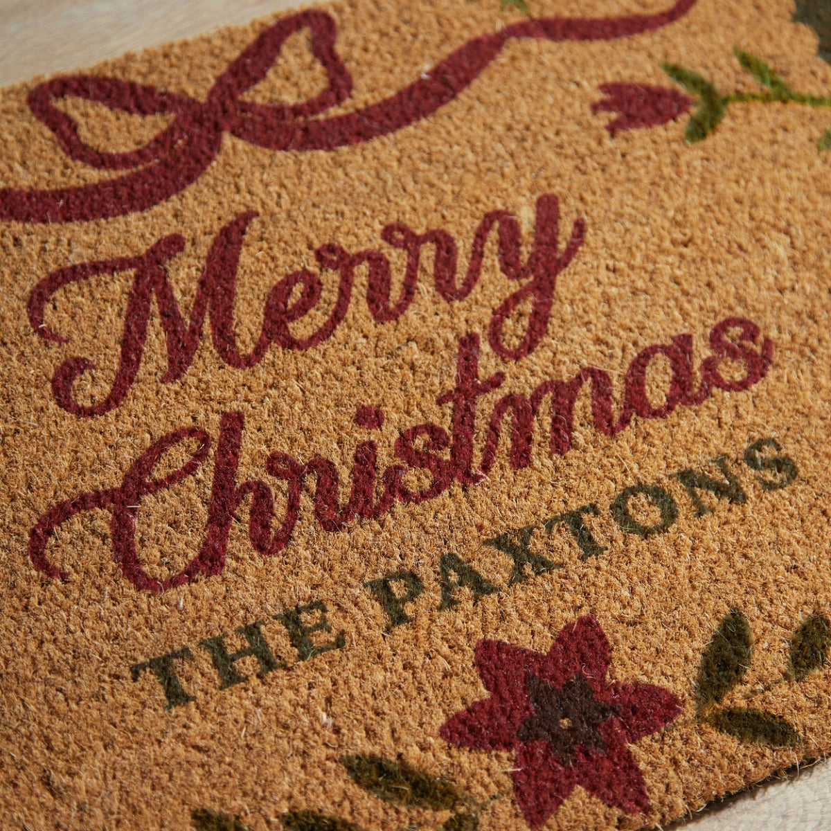 Personalised Merry Christmas Doormat