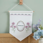 Personalised Birth Flower Wall Hanging