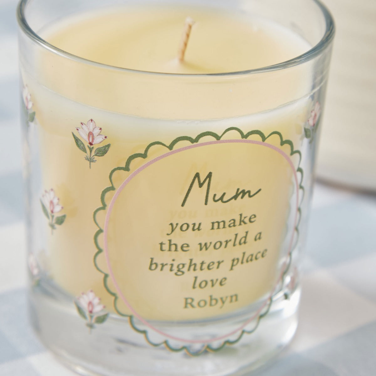 Personalised Mother's Day Candle