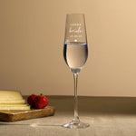 Personalised Bride Crystal Champagne Flute