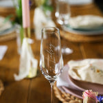 Personalised Script Name Crystal Champagne Flute