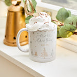 Personalised Silver & Gold Christmas Tree Mug 