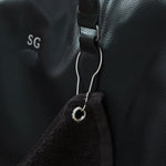 Personalised Initial Black Golf Towel