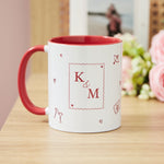 Personalised Heart Doodle Love You Photo Mug