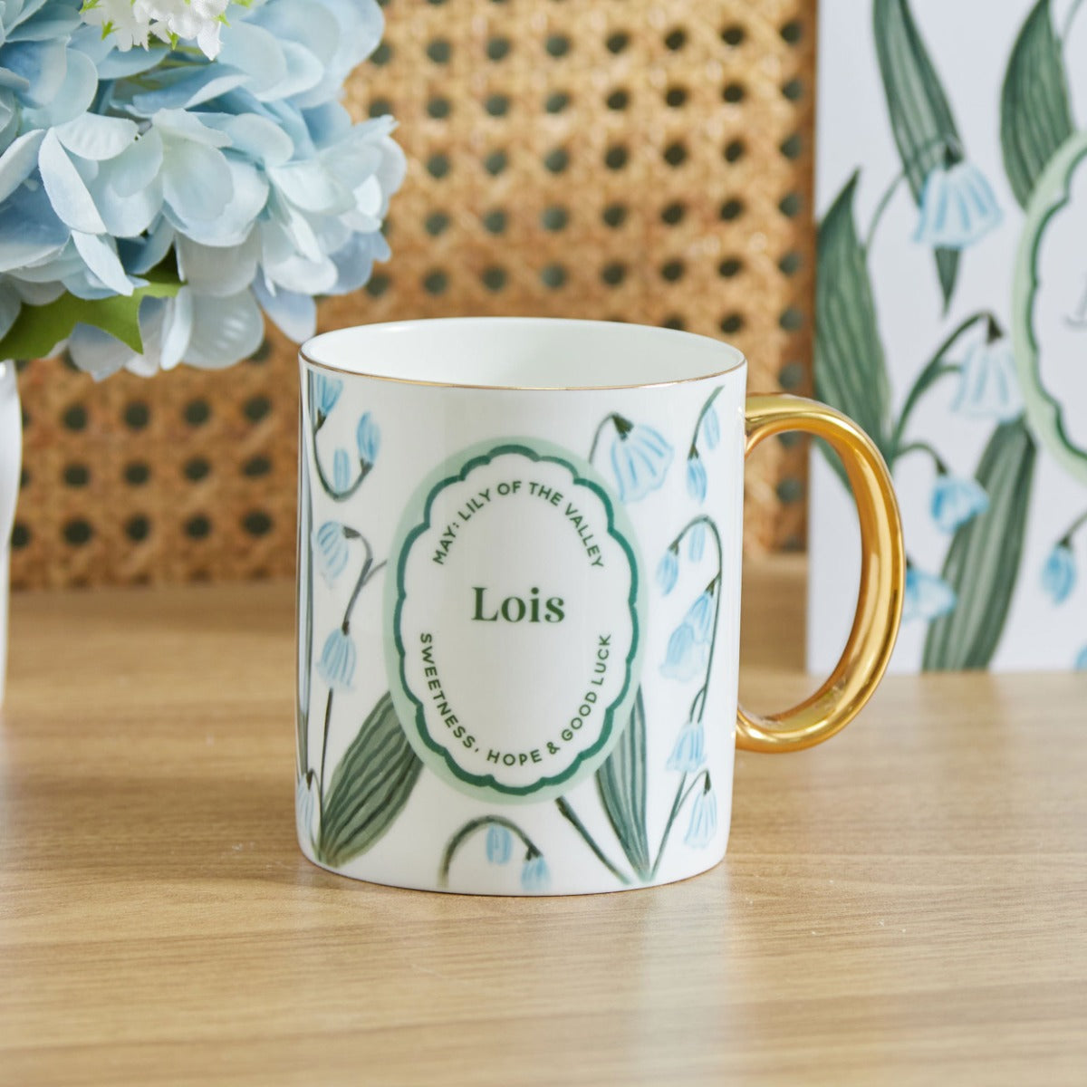 Personalised Birth Flower Mug