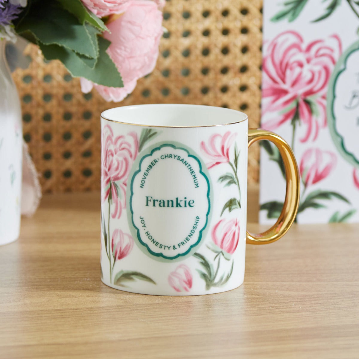 Personalised Birth Flower Mug