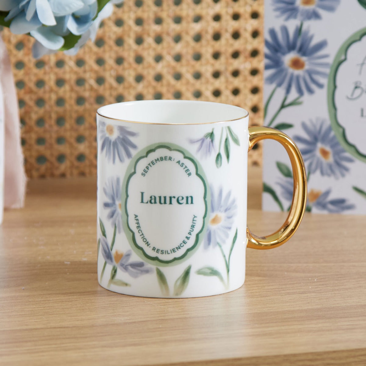 Personalised Birth Flower Mug