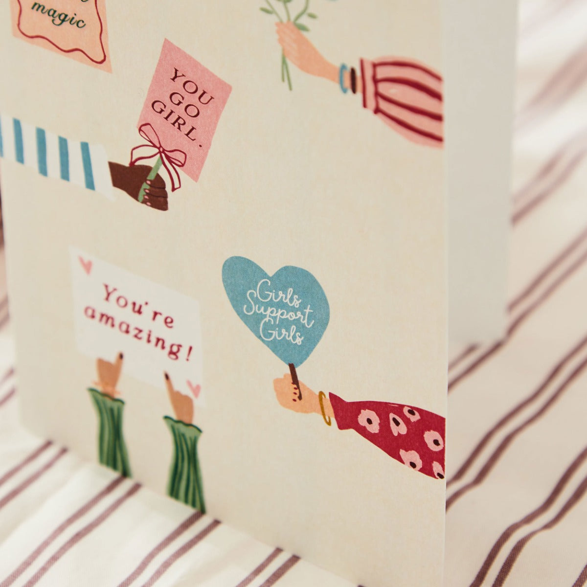 Girls Support Girls Greeting Card