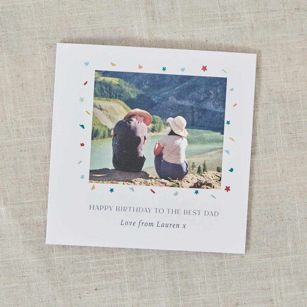 Personalised Confetti Happy Birthday Photo Card