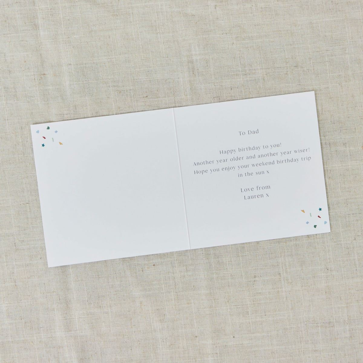 Personalised Confetti Happy Birthday Photo Card