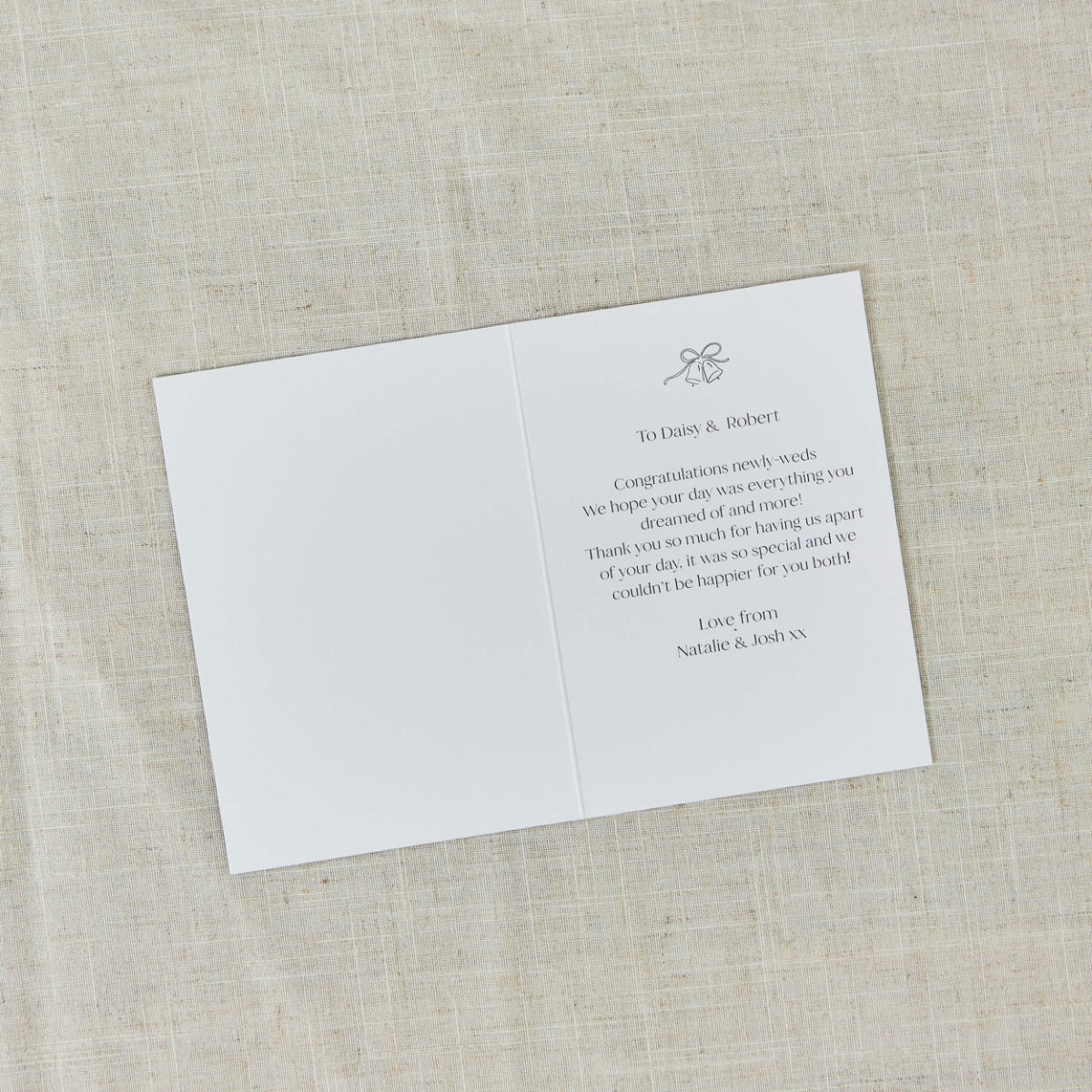 Personalised Congratulations Wedding Photo Card