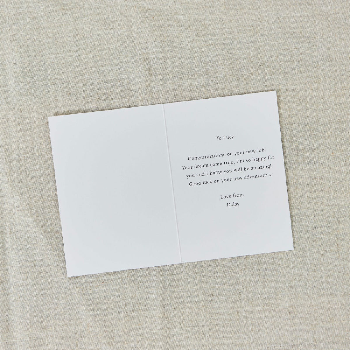 Personalised Large Single Rectangular Photo Card
