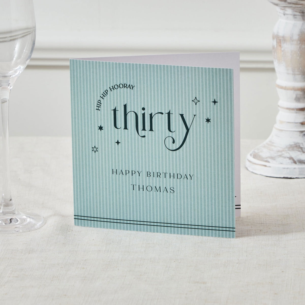Personalised Sparkle 30th Birthday Card