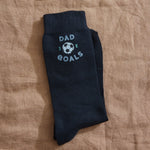 Personalised Dad Goals Navy Socks 