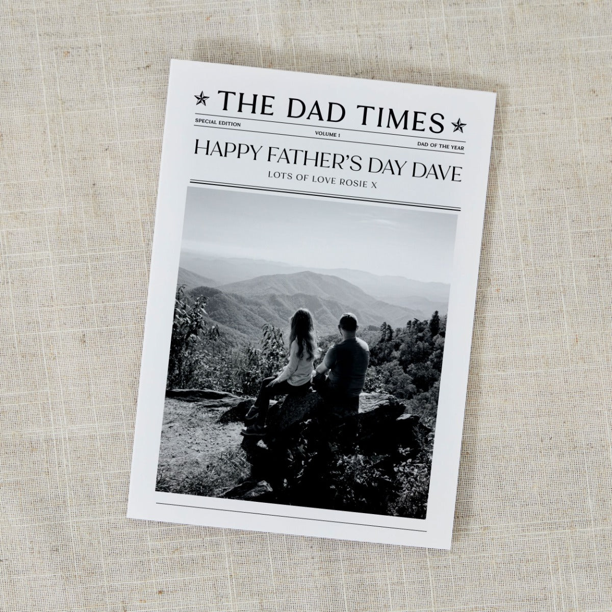 Personalised The Dad Times Father's Day Photo Card