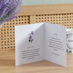 Personalised Birth Flower Square Card