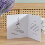 Personalised Birth Flower Square Card