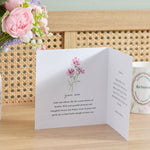 Personalised Birth Flower Square Card