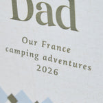 Personalised Blue Checkered Father's Day Linen Photo Album