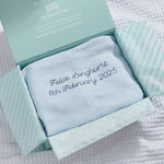 Personalised Blue Cellular Baby Blanket