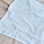 Personalised Blue Cellular Baby Blanket