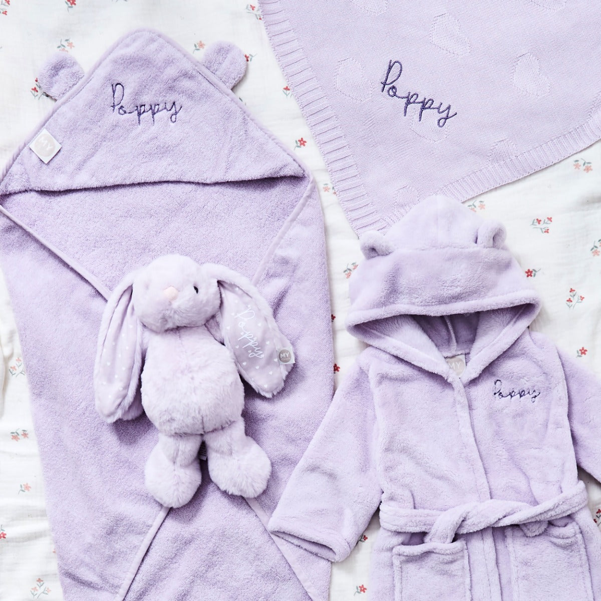 Personalised Lush Lavender Bedtime Baby Essentials Gift Set 