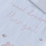 Personalised Floral Sweet Dreams Daisy Bedding Set