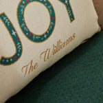 Personalised Linen Joy Cushion 