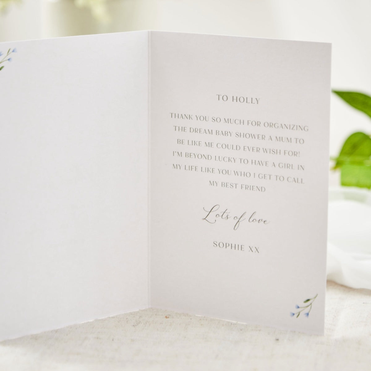 Personalised Baby Shower 6-Pack Thank You Cards