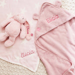 Personalised New Baby Essentials Gift Set - Pink