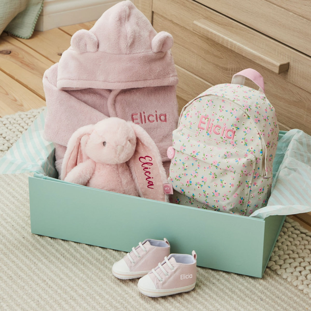 Personalised Pink Best of My 1st Years Gift Set
