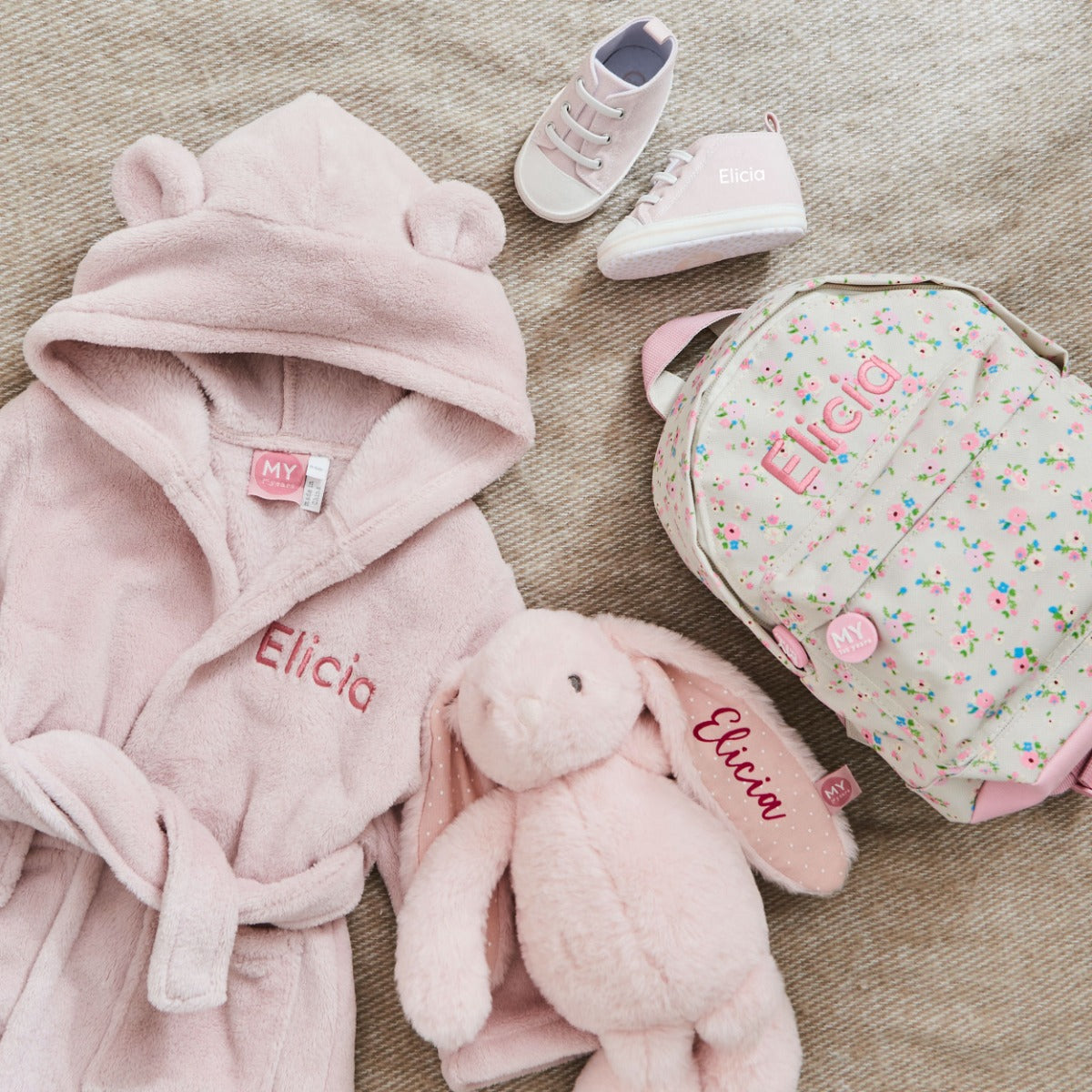 Personalised Pink Best of My 1st Years Gift Set