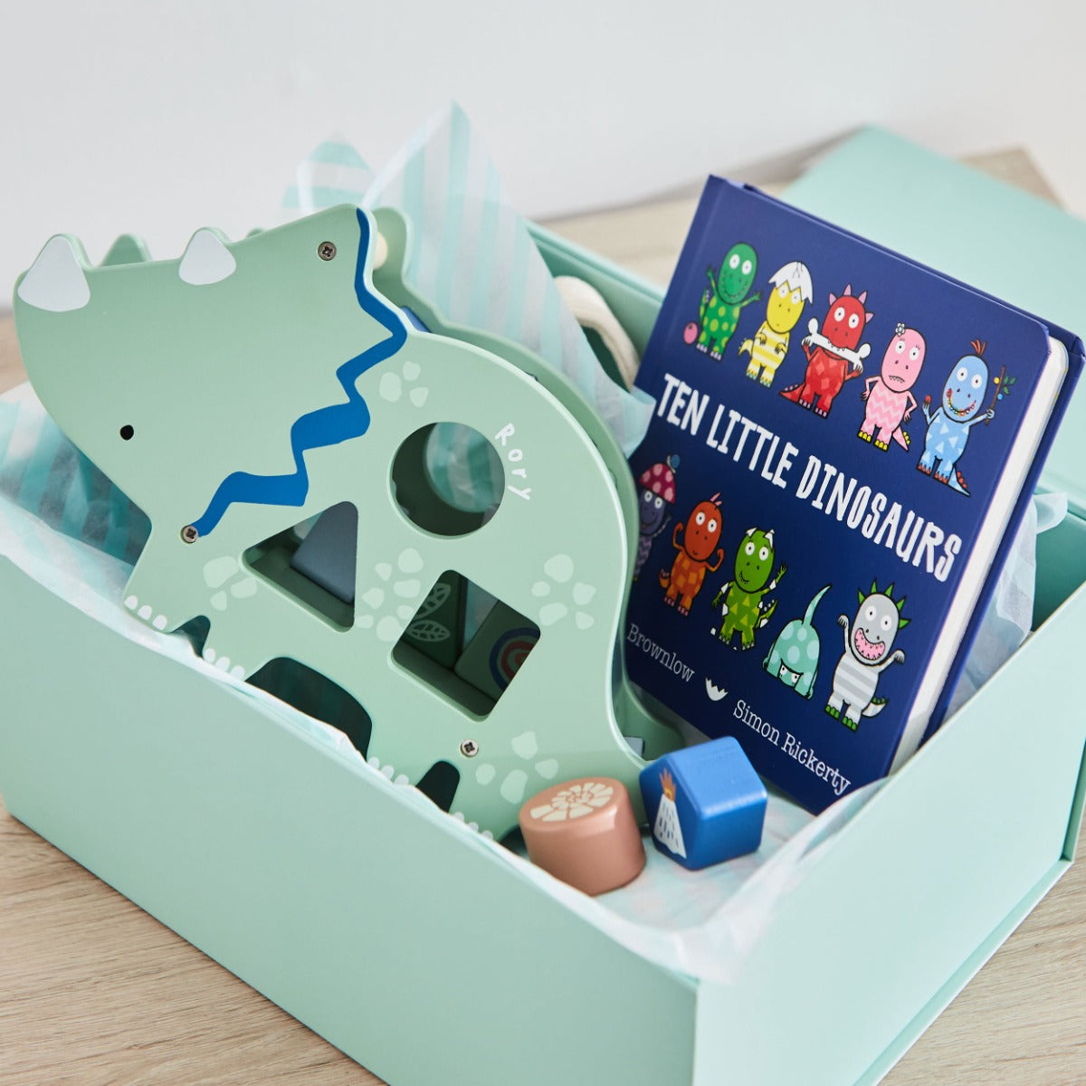 Personalised Dinosaur Read & Play Gift Set 